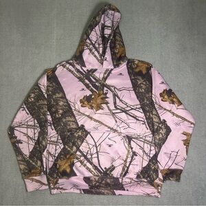 Yukon Gear Hoodie Women’s Large Pink Mossy Oak Camouflage Hunting Outerwear